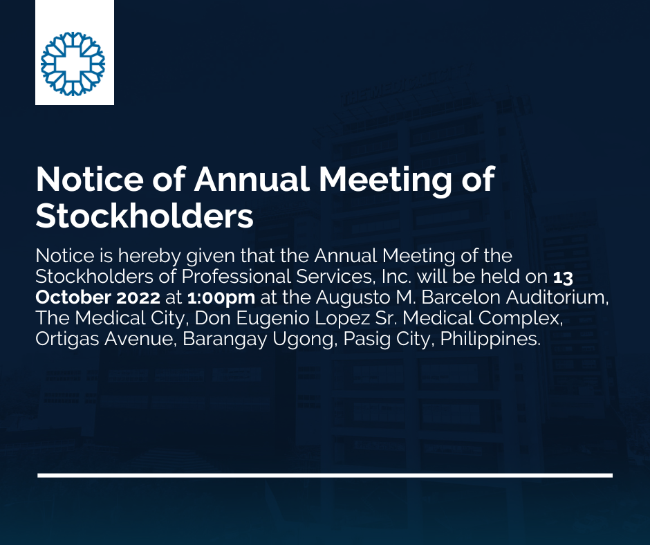 Notice of Annual Meeting of Stockholders